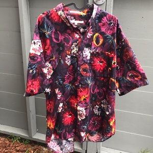 Exquisite Perry Ellis Aloha Style Shirt